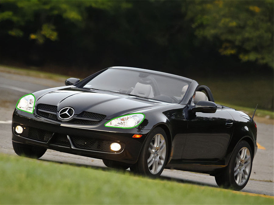 mercedes-benz slk-class 2009-2011 Headlight Protection Installation Location