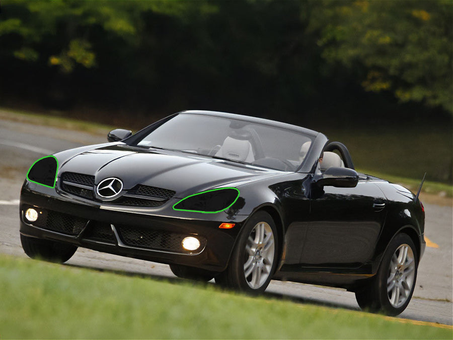 mercedes-benz slk-class 2009-2011 Headlight Tint Location