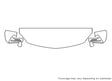 slk-class Avery Dennison Clear Bra Hood Precut PPF Diagram