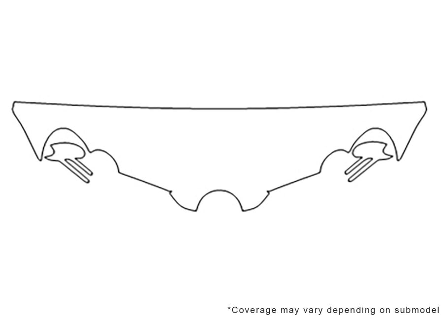 slr-class 3M Clear Bra Hood Precut PPF Diagram