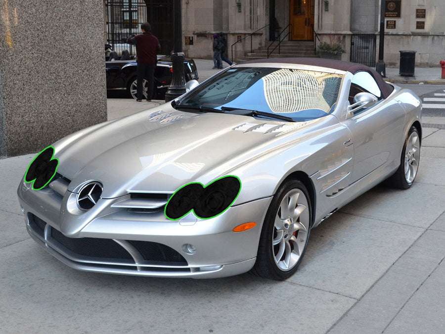mercedes-benz slr-class 2007-2009 Headlight Tint Location