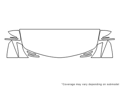 sls-class Avery Dennison Clear Bra Hood Precut PPF Diagram