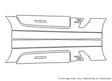 sls-class 3M Clear Bra Door Cup Precut PPF Diagram