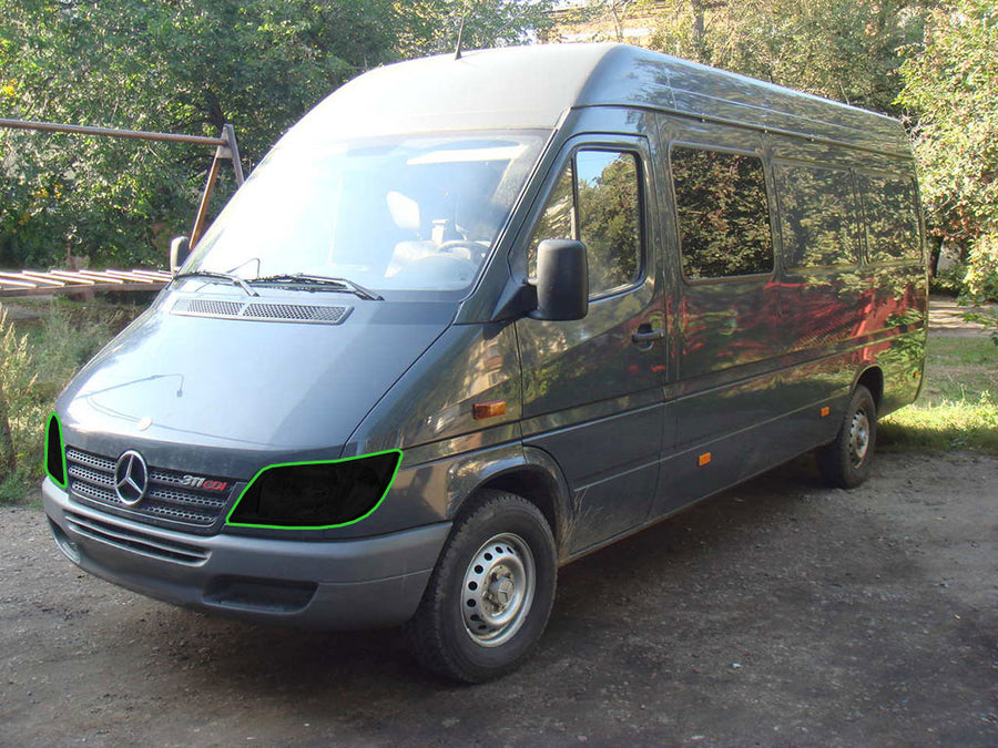 mercedes-benz sprinter 1995-2006 Headlight Tint Location
