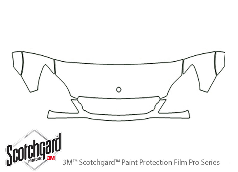 sprinter 3M Clear Bra Hood Precut PPF Diagram