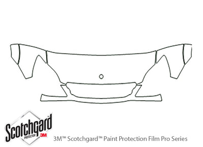 sprinter 3M Clear Bra Hood Precut PPF Diagram