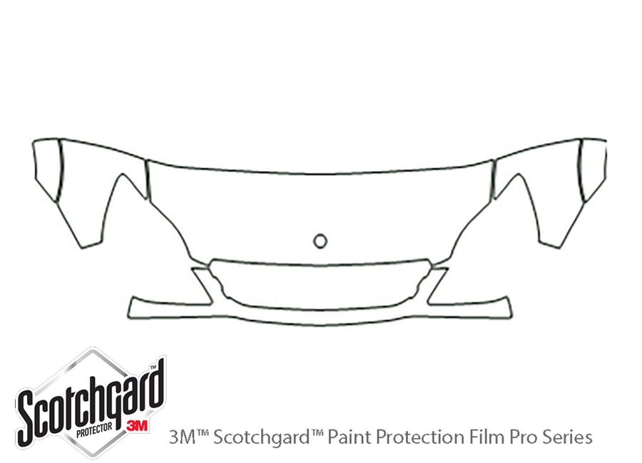 sprinter 3M Clear Bra Hood Precut PPF Diagram