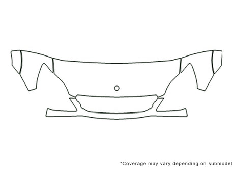 sprinter 3M Clear Bra Hood Precut PPF Diagram