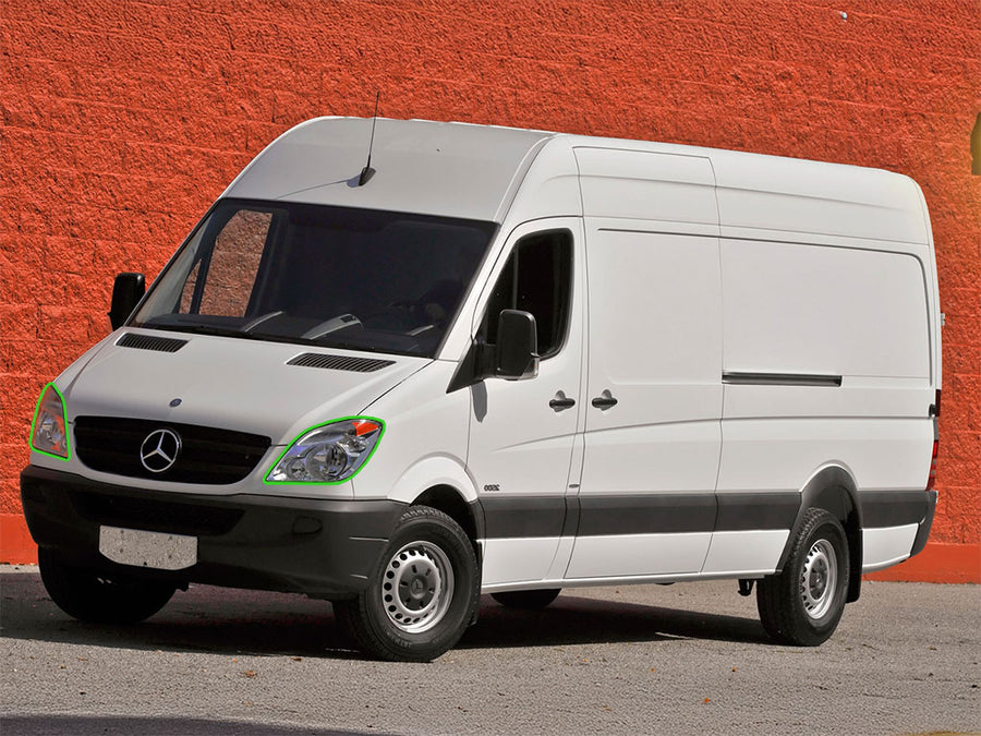 mercedes-benz sprinter 2007-2011 Headlight Protection Installation Location