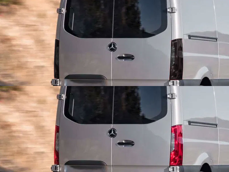sprinter Before and After Smoked Taillights
