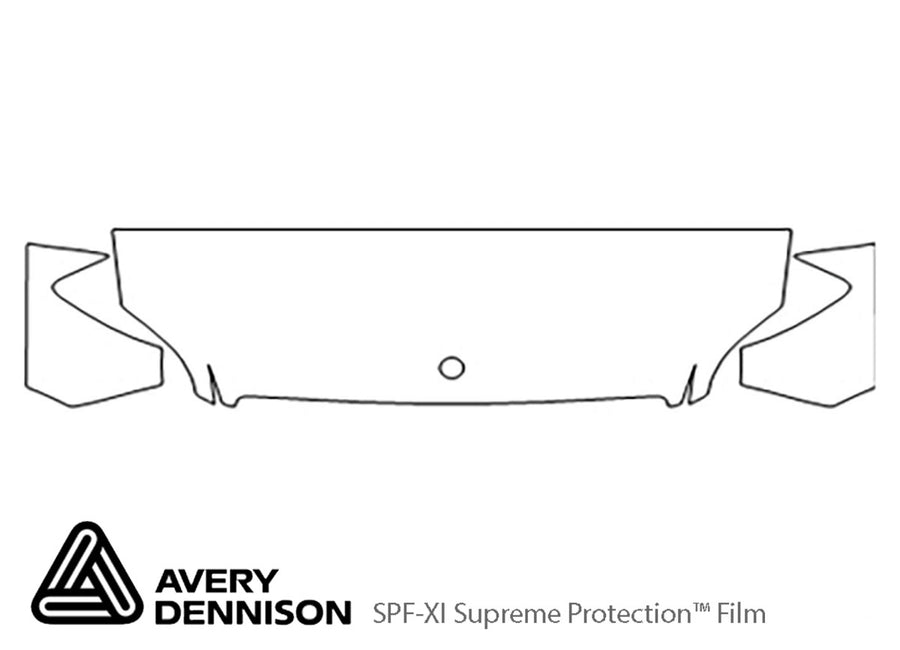 sprinter Avery Dennison Clear Bra Hood Precut PPF Diagram