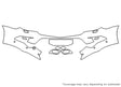 sprinter Avery Dennison Clear Bra Bumper Precut PPF Diagram