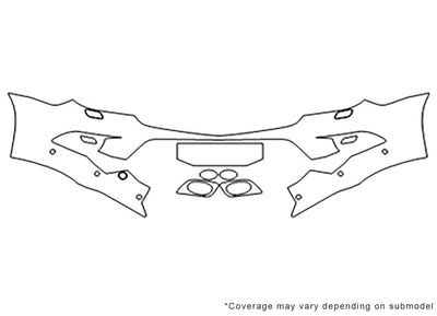 sprinter Avery Dennison Clear Bra Bumper Precut PPF Diagram