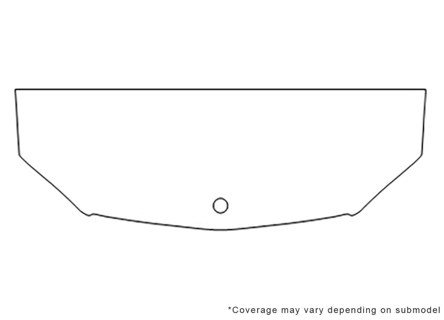 sprinter Avery Dennison Clear Bra Hood Precut PPF Diagram