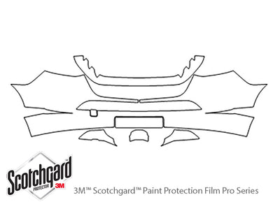 sprinter 3M Clear Bra Bumper Precut PPF Diagram