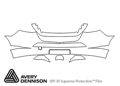 sprinter Avery Dennison Clear Bra Bumper Precut PPF Diagram