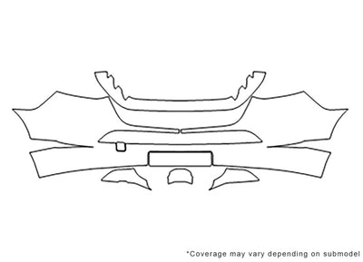 sprinter Avery Dennison Clear Bra Bumper Precut PPF Diagram