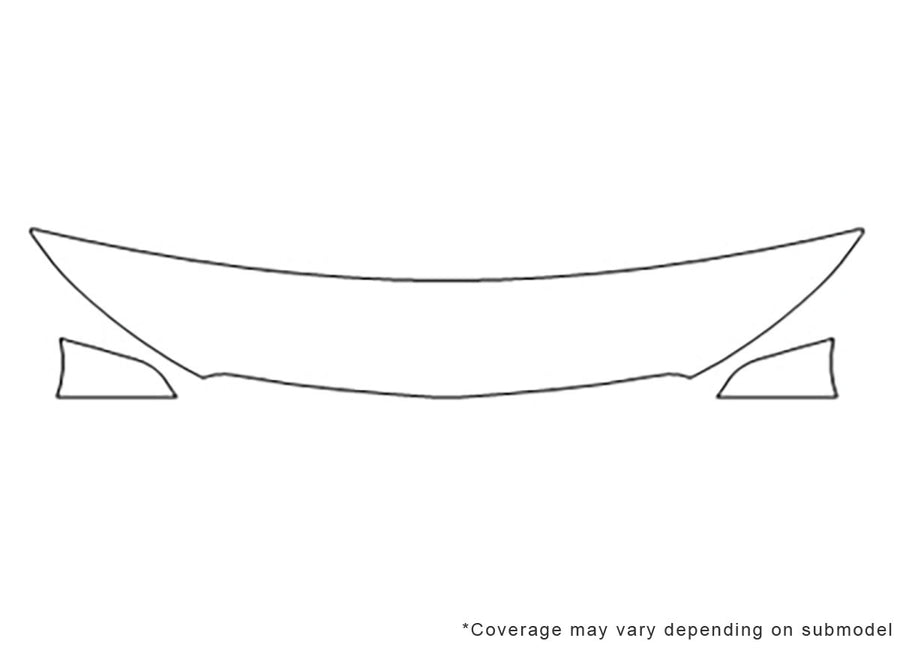 sprinter 3M Clear Bra Hood Precut PPF Diagram