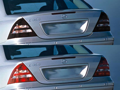 c-class Before and After Smoked Taillights