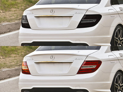 c-class Before and After Smoked Taillights