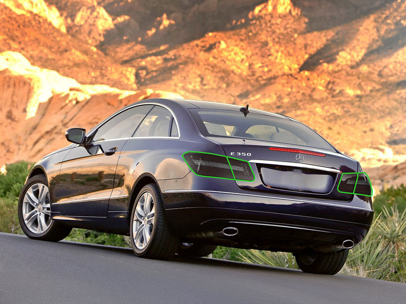 e-class (coupe) Tail Light Tint Installation Points