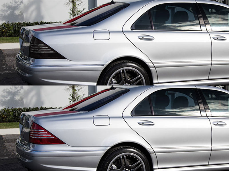 s-class Before and After Smoked Taillights