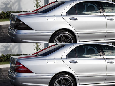 s-class Before and After Smoked Taillights