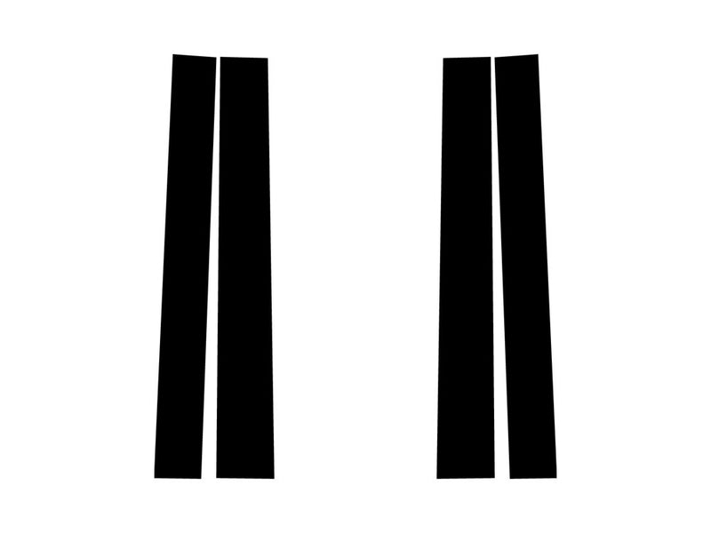 mercury cougar 1990-1997 Carbon Fiber Pillar Trim Diagram