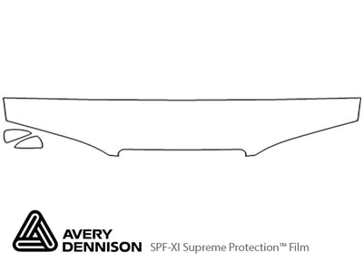 cougar Avery Dennison Clear Bra Hood Precut PPF Diagram