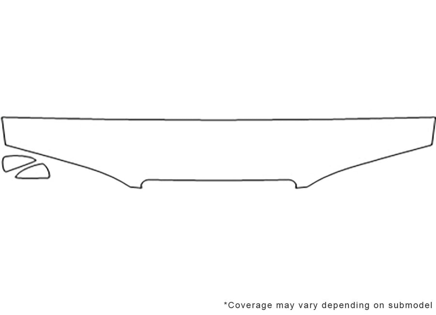 cougar 3M Clear Bra Hood Precut PPF Diagram