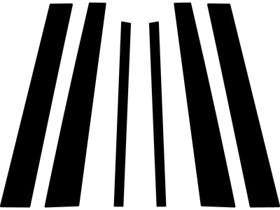 mercury grand marquis 1992-2011 Carbon Fiber Pillar Trim Diagram