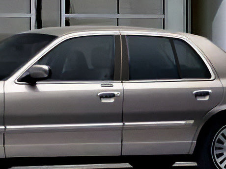 mercury grand marquis 1992-2011 Carbon Fiber Pillar Cover Diagram