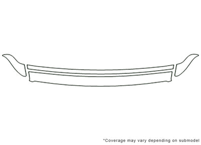 grand marquis Avery Dennison Clear Bra Hood Precut PPF Diagram