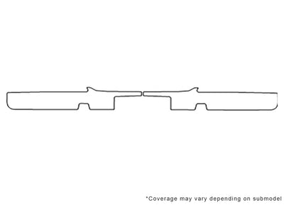 grand marquis 3M Clear Bra Bumper Precut PPF Diagram