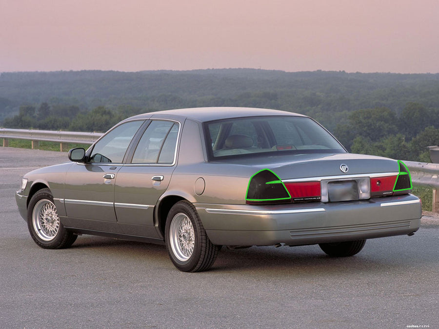 grand marquis Tail Light Tint Installation Points