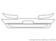 grand marquis Avery Dennison Clear Bra Bumper Precut PPF Diagram