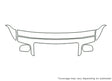 grand marquis Avery Dennison Clear Bra Hood Precut PPF Diagram