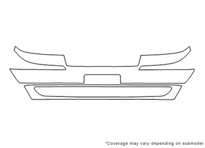 marauder 3M Clear Bra Bumper Precut PPF Diagram