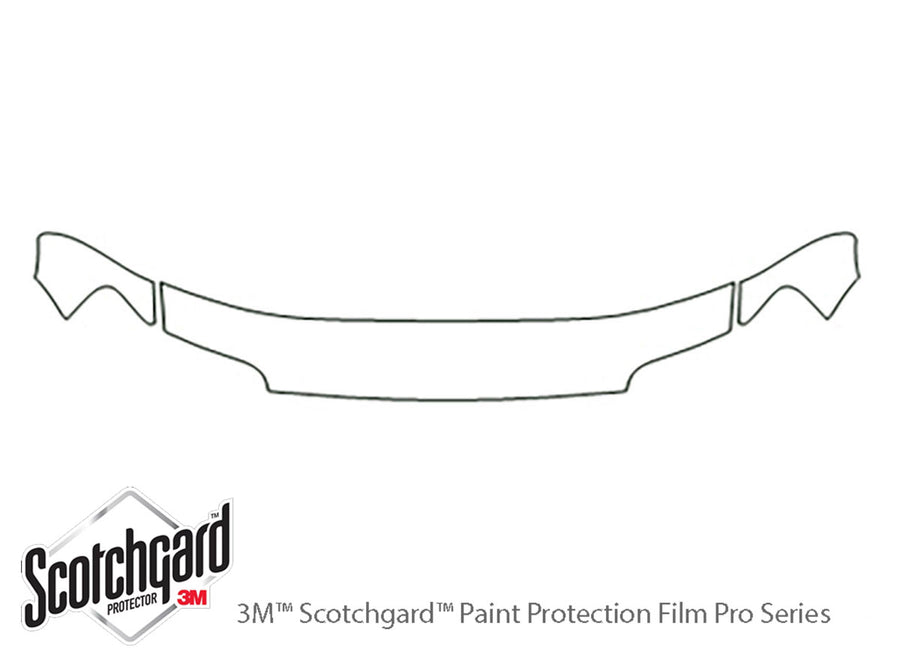 mariner 3M Clear Bra Hood Precut PPF Diagram
