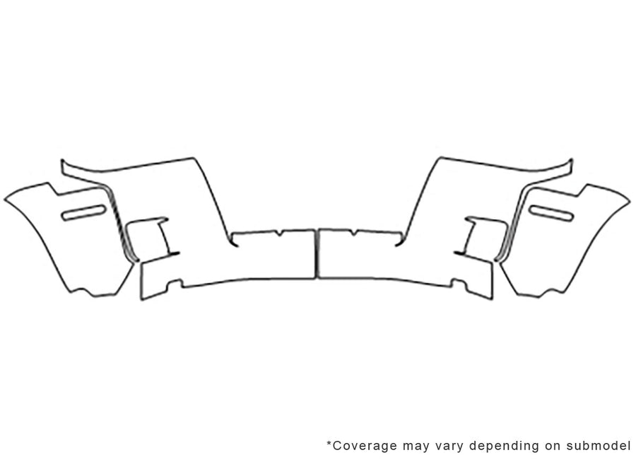mariner Avery Dennison Clear Bra Bumper Precut PPF Diagram