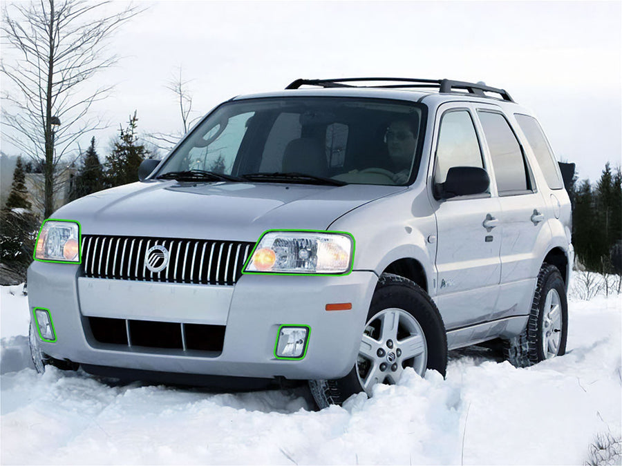 mercury mariner 2005-2007 Headlight Protection Installation Location