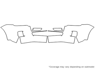 mariner 3M Clear Bra Bumper Precut PPF Diagram