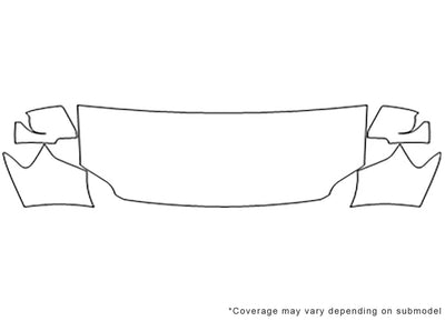 mariner 3M Clear Bra Hood Precut PPF Diagram