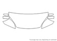 milan Avery Dennison Clear Bra Hood Precut PPF Diagram