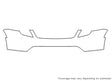milan 3M Clear Bra Bumper Precut PPF Diagram