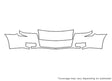 montego 3M Clear Bra Bumper Precut PPF Diagram
