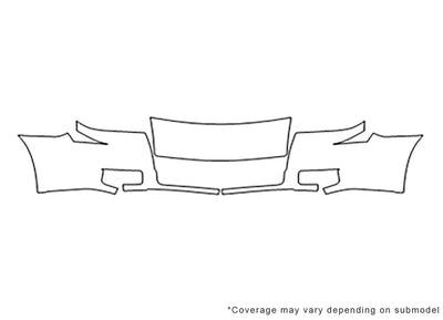 montego Avery Dennison Clear Bra Bumper Precut PPF Diagram