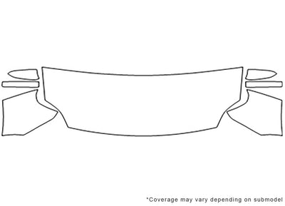 montego Avery Dennison Clear Bra Hood Precut PPF Diagram