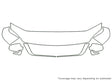 monterey Avery Dennison Clear Bra Hood Precut PPF Diagram