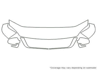 monterey Avery Dennison Clear Bra Hood Precut PPF Diagram